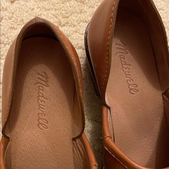 Madewell brown leather slip on shoes - Picture 5 of 5